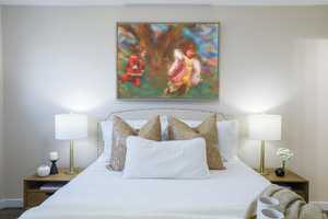 Fine art print titled "Catch Me If You Can" by My Store, featuring vibrant abstract artwork on high-quality paper.