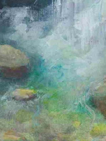 Image of Where Water Flows, Life Blooms - Painting Original Watercolor PaintingMichelle Passey Studio