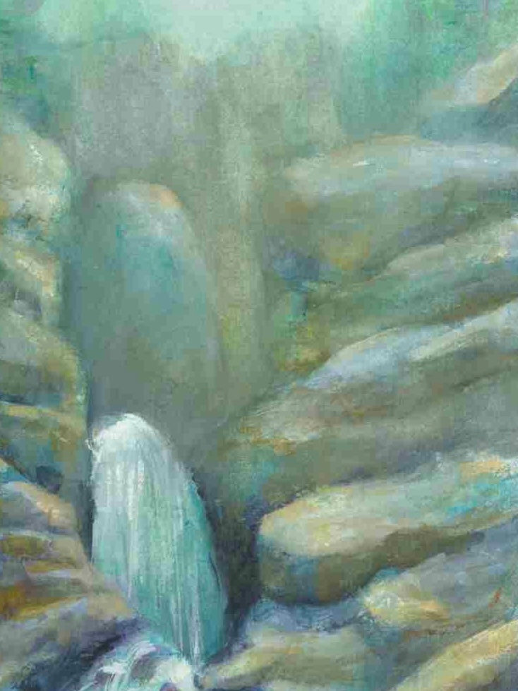 Image of Where Water Flows, Life Blooms - Painting Original Watercolor PaintingMichelle Passey Studio