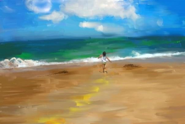 Image of First One to the Water - Michelle Passey Studio