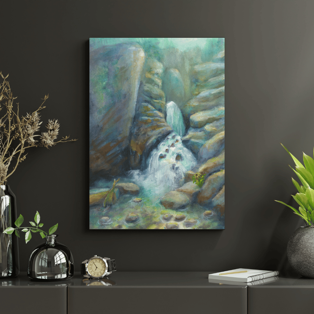 Image of Where Water Flows, Life Blooms - Painting Original Watercolor PaintingMichelle Passey Studio